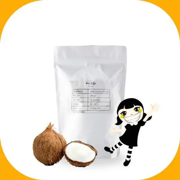 Sally Coconut Powder (Dalgona Mix) 250 gr | Sour Sally - Frozen Yogurt, Grand Indonesia