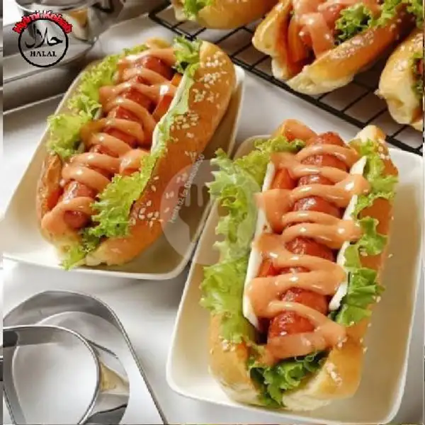 2 Hot Dog Sosis+Keju Lembar | Kebab Hylmi