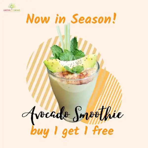 Avocado smoothie ( buy 1 get 1 free ) | Greens and Beans Resto, Bahureksa