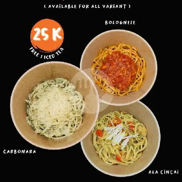 Spaghetti Bowl (Free 1 Iced Tea) | Cincai Cafe, Baloi Kusuma