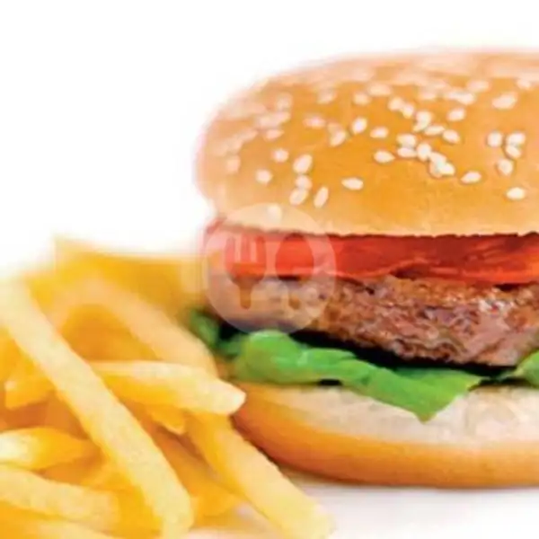 Burger Spesial Dengan Kentang Goreng | C Kendinner Chicken Wing 