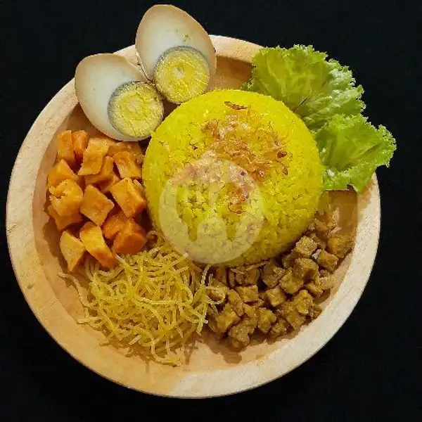 Naskun Kuah Kari Telor Bulat | Nasi Kuning Kuah RHM, Cisitu Indah
