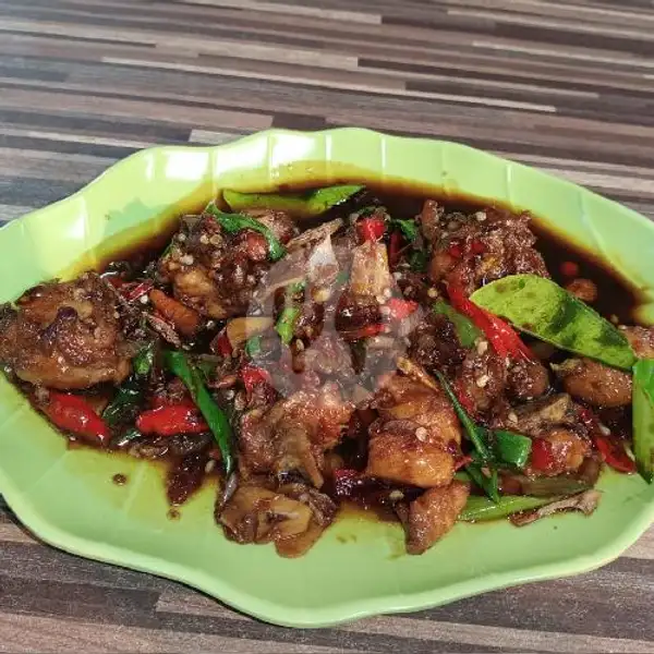 Ayam Black Pepper + Nasi (Gratis Es Jeruk) | Ayam Geprek Red Devil, Playground Pelita