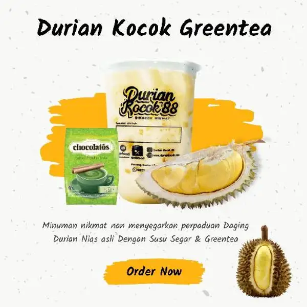 Durian Kocok Greentea (L) | Ayam Penyet Mas Eko