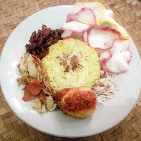 Large Nasi Uduk Kuning Telor Balado | Lontong Sayur Jabodetabek, Jatiasih