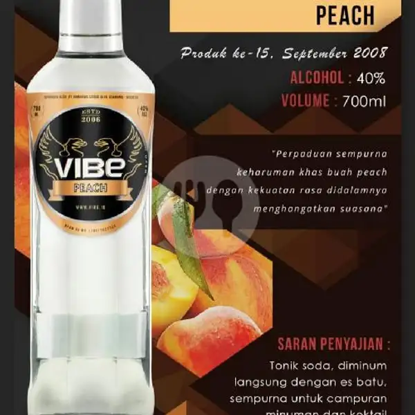 Vibe Peach 700 Ml + Free Schweppes Tonic | Vhanessa Snack, Beer, Anggur & Soju, Puskesmas