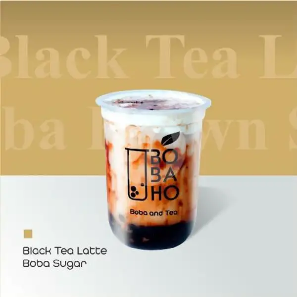 Black Tea Latte Boba Brown Sugar | Batam Bobaho dan Re Shake