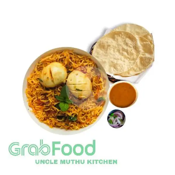 Nasi Briyani/Kebuli Telur | Uncle Muthu Kitchen, Sesetan