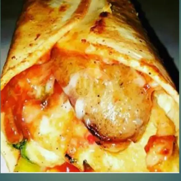 Kebab Besar + Full Daging+ Full Sosis+ Telur Tanpa Sayur | Raja Kebab Pizza & Burger, Pasopati