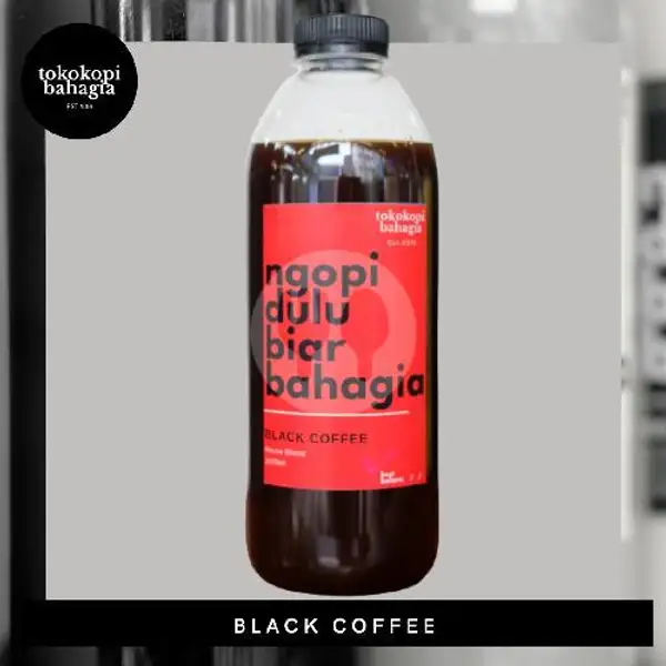Black Coffee 1 Liter | Toko Kopi Bahagia (Gofood Only), Ganda Samita Jaya