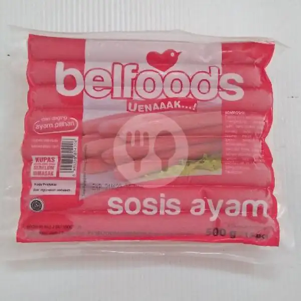 Belfoods Sosis Ayam 500 Gr Isi 15 | Frozza Frozen Food