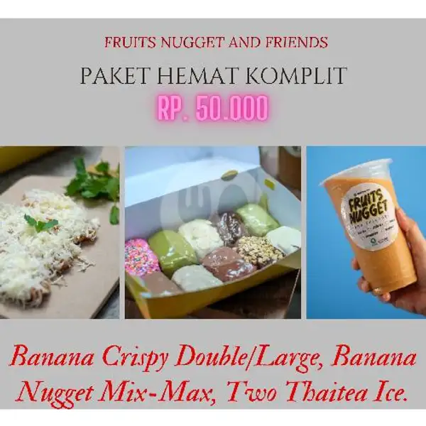 Banana Nugget Mix-max, Banana Crispy Cheese (Doble) 2 Thaitea Ice | Fruits Nugget & Friends, Mlati