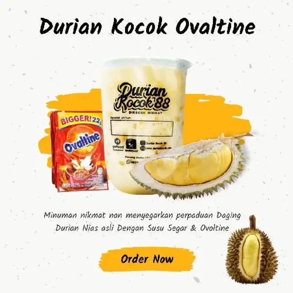 Durian Kocok Ovaltine (L) | Ayam Penyet Mas Eko