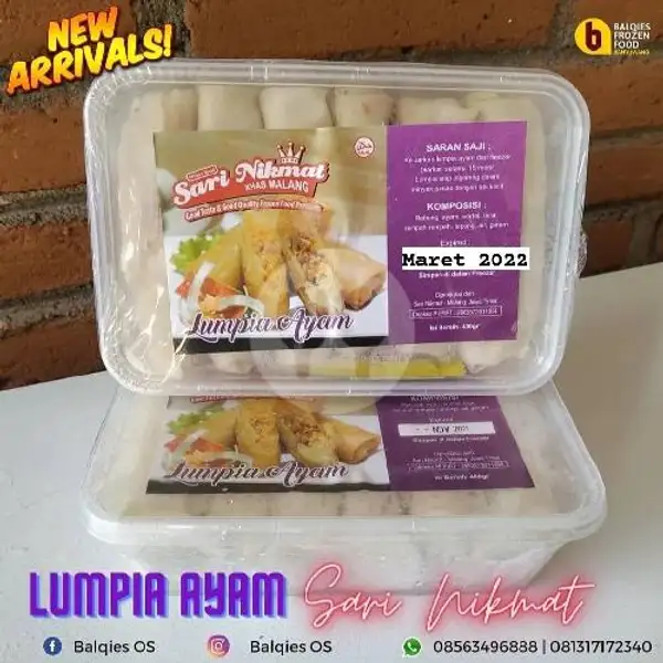 Lumpia Ayam Sari Nikmat | Balqies Frozen Food Banyuwangi, Bengawan