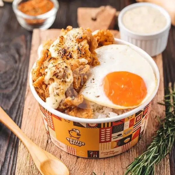Truffle Chicken Garlic Cheese Mentai | Truffle Belly, Tidar Malang