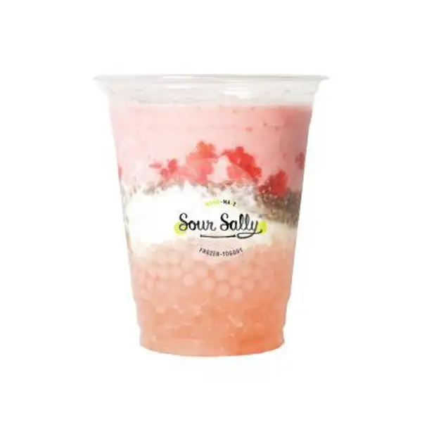 Yogurt Strawberry Smoothies | Sour Sally - Frozen Yogurt, Grand Indonesia