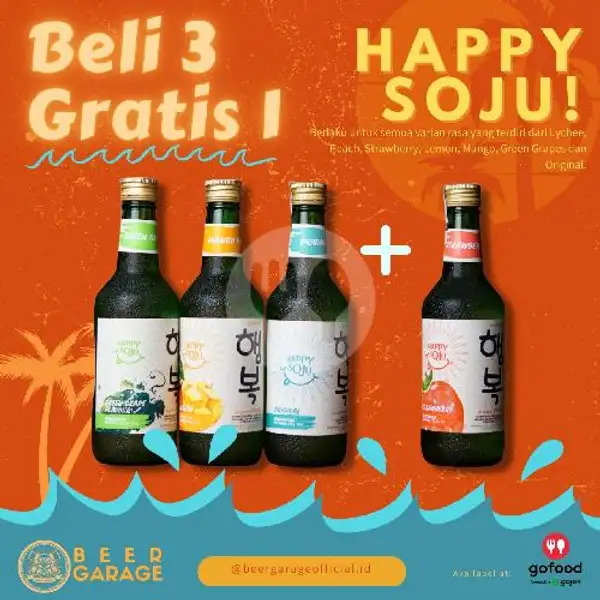Paket Happy Soju All Variant! Buy 3 Get 1! | Beer Garage, Ruko Bolsena
