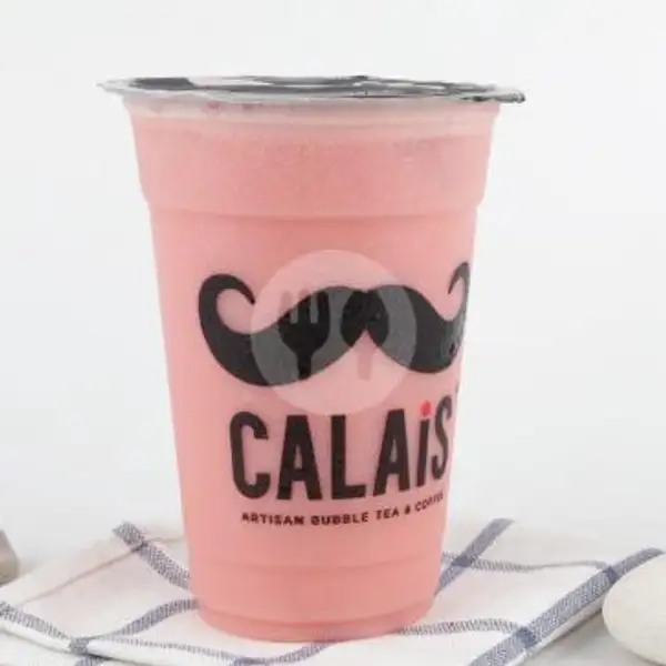 Strawberry Milk Tea Reguler | Calais, Mall SKA Pekanbaru