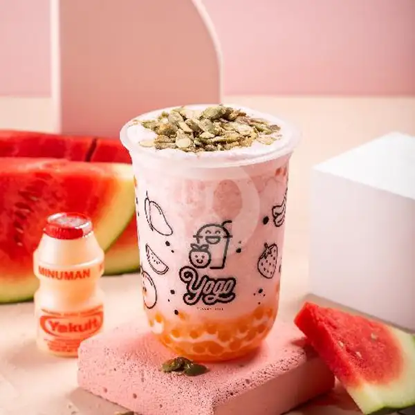 Watermelon Yakult Yogurt Medium | Yogo Smoothies House