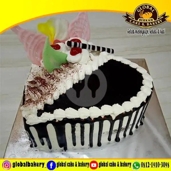 Black Forest (BF L  39) UK 18x18 | Global Cake & Bakery,  Jagakarsa