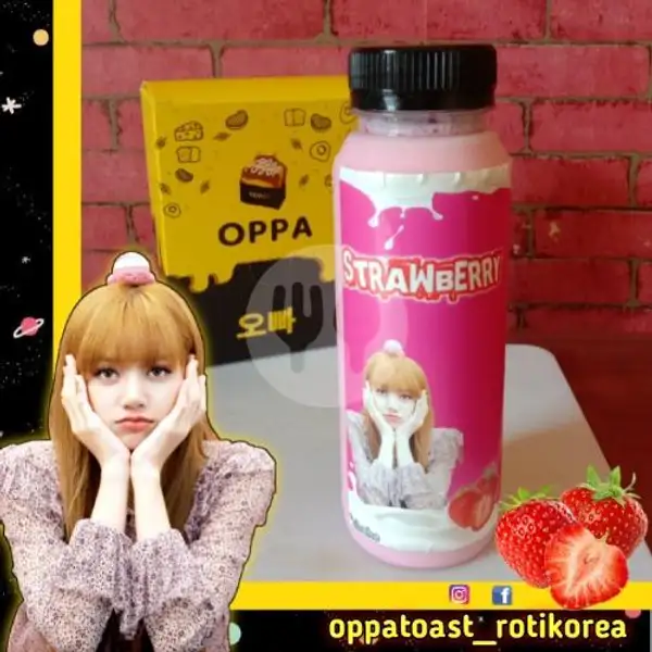 LISA - Strawberry Milk | Oppa Toast Roti Bakar Korea