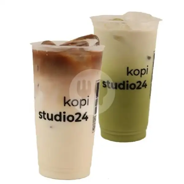 Large Beli 1 Gratis 1 (D'Cream+Green Tea) | Kopi Studio 24, Soekarno Hatta