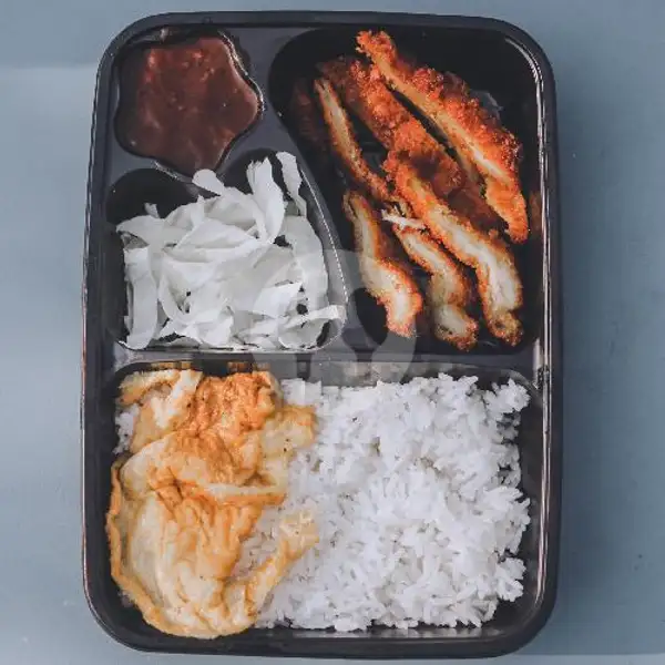 Chicken Katsu Spicy Burn ( Bento Box ) | Legit Drinks, Ambo Kembang