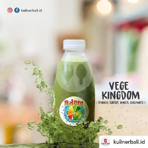 Vege Kingdom (350ml) | Adem Juices & Smoothies, Denpasar