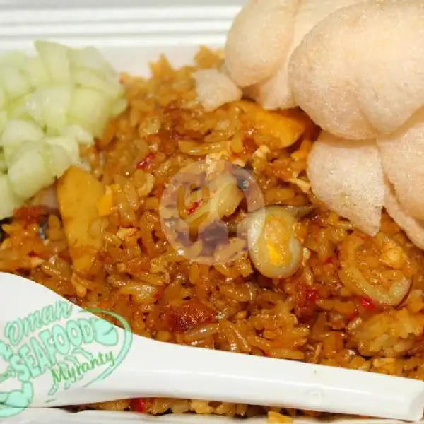 nasi goreng cumi | Nom-Nom Thai Tea Sate Seafood & Sosis Bakar Myranty, Kp Sleko