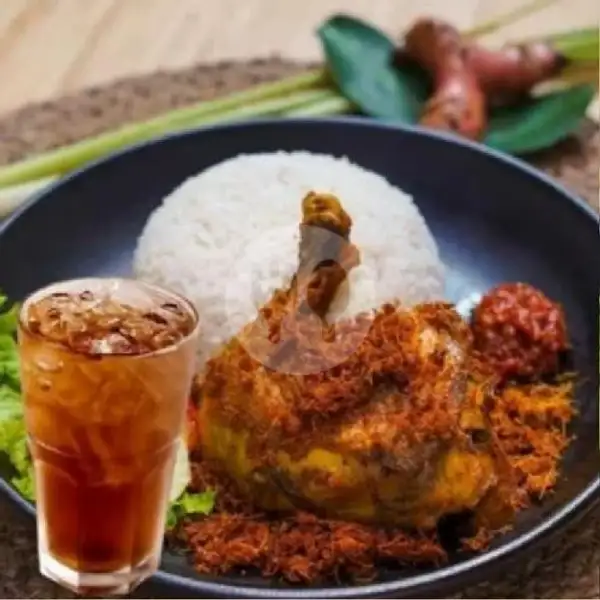 Paket Ayam serundeng + Nasi + Es Teh Manis | Ayam geprek & Goreng MAMAH MUDA