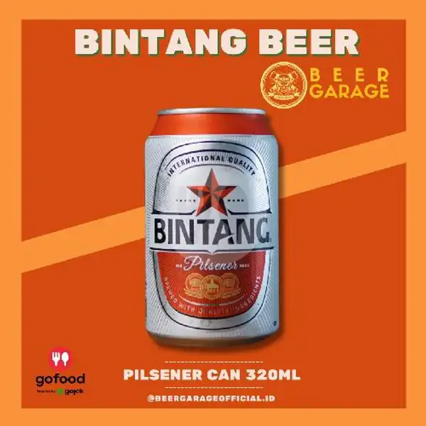Bintang Kaleng / Can 320ml | Beer Garage, Ruko Bolsena