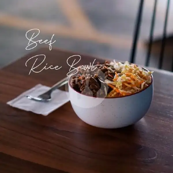 Beef Rice Bowl | Monsoon Coffee & Cowork, Cicendo