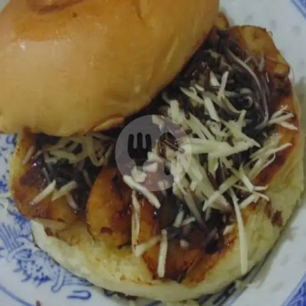 Burger Manis Isi Pisang+ Full Keju Susu | Raja Kebab Pizza & Burger, Pasopati