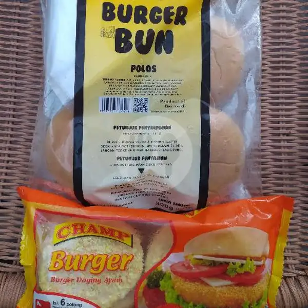 Paket Big Burger Ayam Crispy Champ | Minishop Frozen & Fast Food, Denpasar