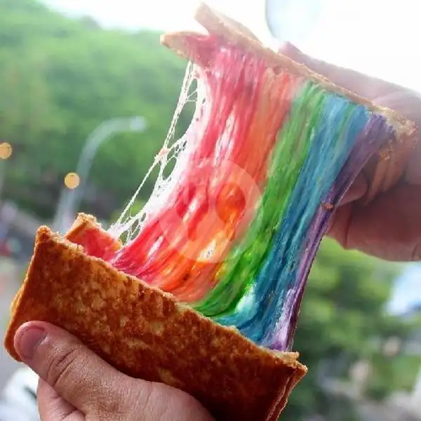 Roti Bakar Mozarella Rainbow | Dimsum dan Mozarela Meler Bunajani