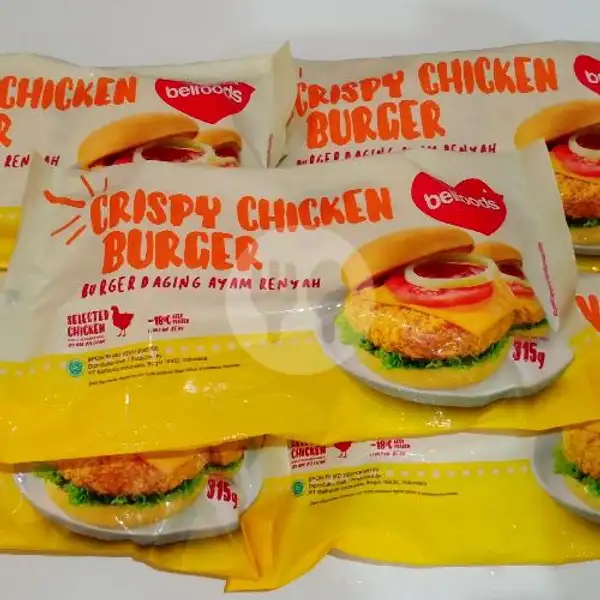 Belfoods Chicken Burger Isi 6 (Stok Tinggal 1) | Happy Frozen Food and Cafe, Sukun