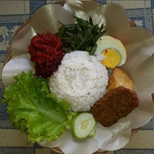 Nasi Lemak Dendeng | RM Lien Xin Vegetarian, Payung Sekaki