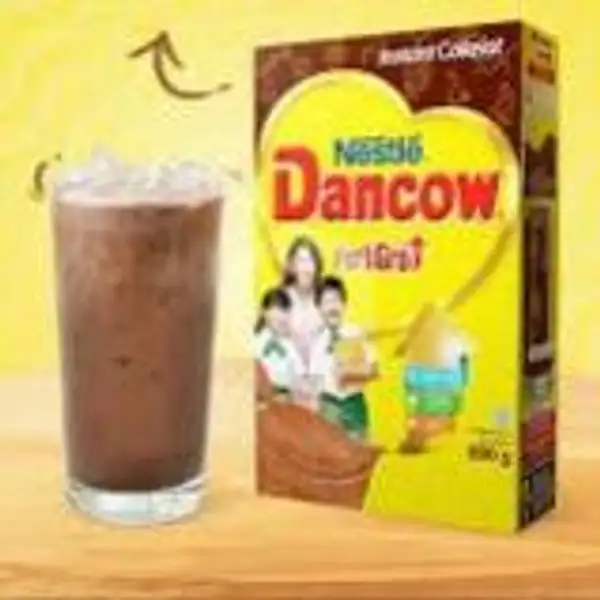 Es Susu Dancow Coklat | Warung Barokah, H. Dairin Kampung Kepu