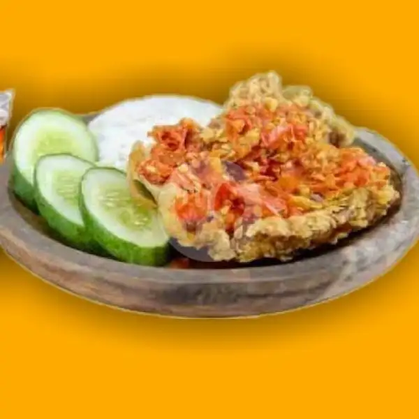 Paket Komplit: Ayam + Nasi + Tahu-tempe + Cah Kangkung | Bukan Angkringan, Pamulang
