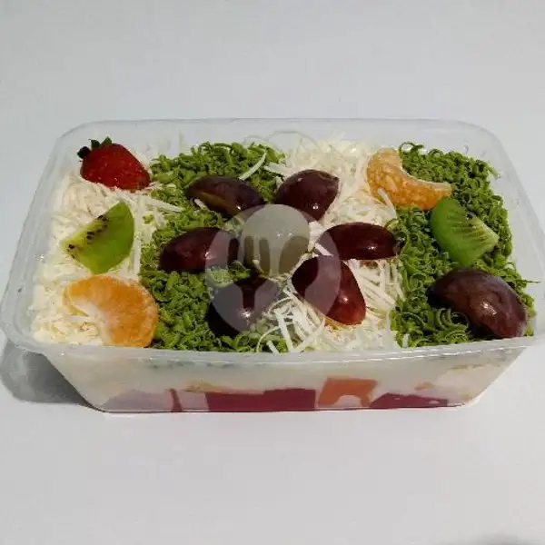 Salad buah 750ml keju-greentea | Salad Buah nyonya ruth
