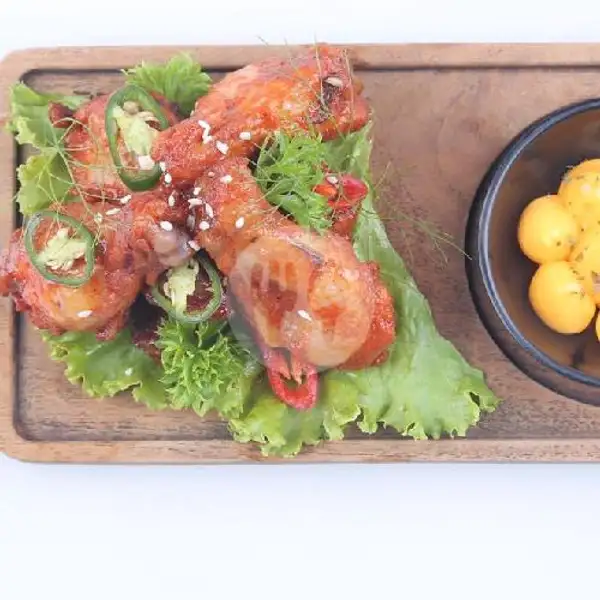 Chicken Wings With Gojuchang Honey Sauce | Cafe Gue