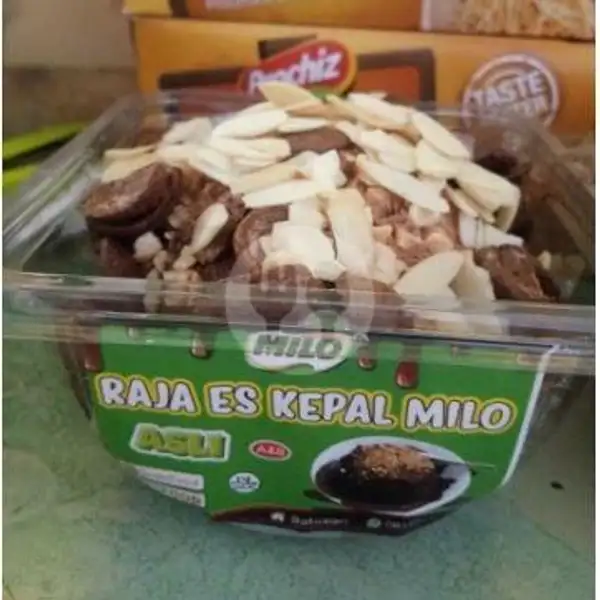 Raja Es Kepal Dengan 2 Tambahan Toping Coco crunch + Almond | Raja Ayam Geprek Halilintarrr