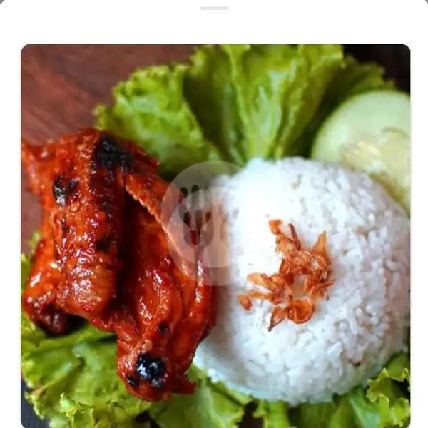 Nasi Ayam Dada Bakar Madu +sambel Lalapan | Salad Buah Super