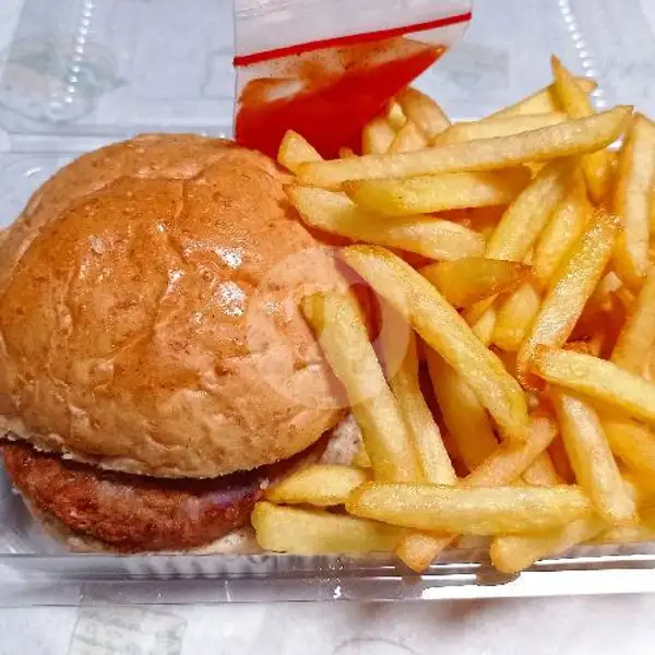 Burger Sama Kentang | Kaila Kebab, Tiban