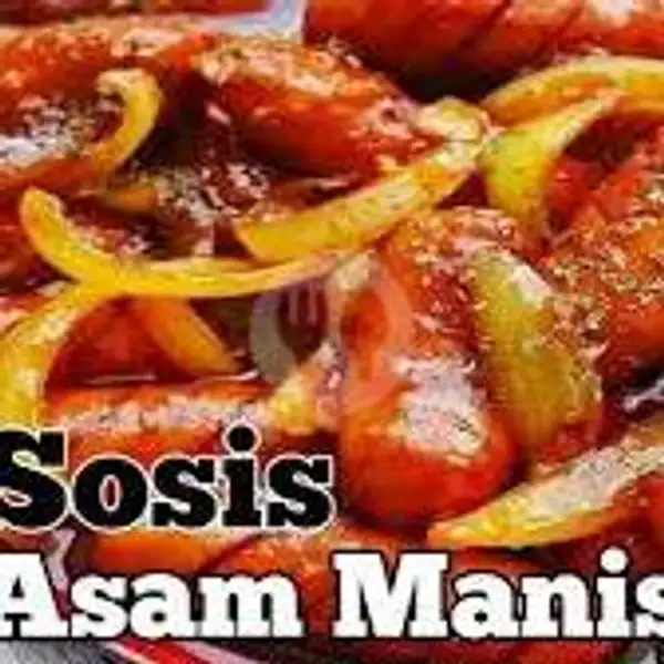 Nasi + Sosis Isi 3pcs Sauce Asam Manis + Nanas | Ayam Geprek Farish, Tlogosari Kulon