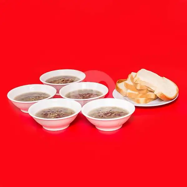 5 Bubur Kacang Ijo/Ketan Item/ Campur + 5 Helai Roti | Warkop 1899, Empang  Damai