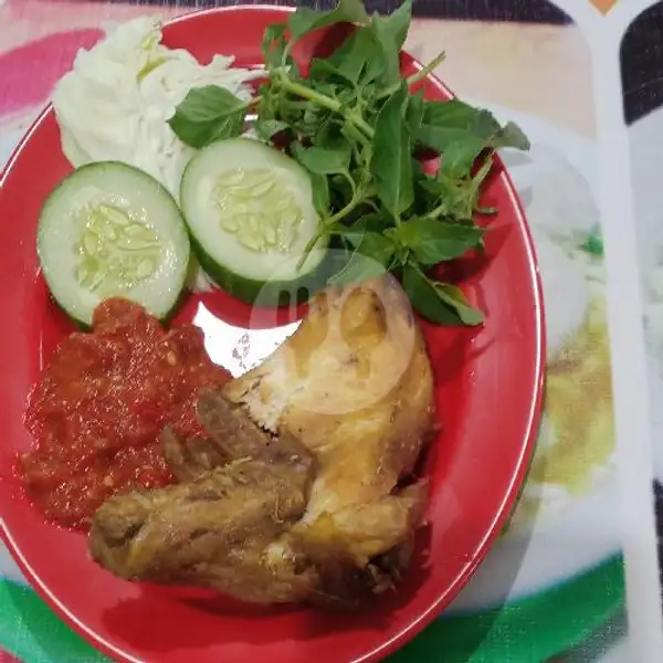 Ayam Penyet + Nasi | Bakso Pojok Sragen, Kampung Durian