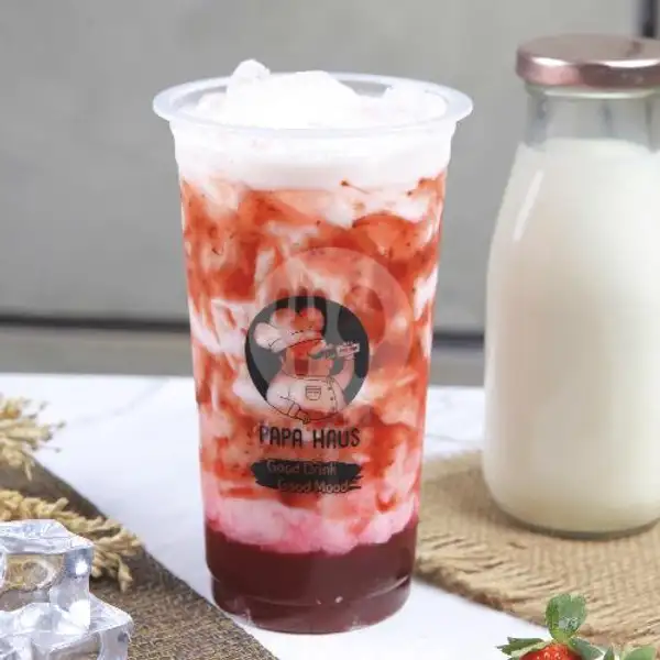 Korean Strawberry Milk | Papa Haus, Cilacap Tengah