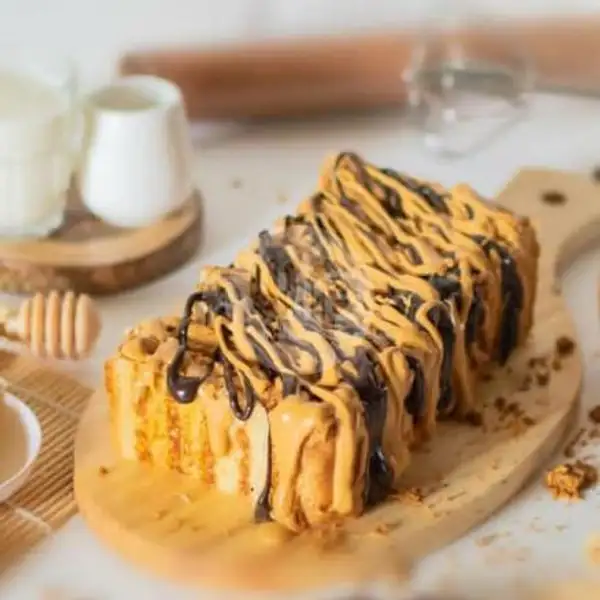Choco Caramel | Roti Bakar Pertama, Gunung Lempuyang