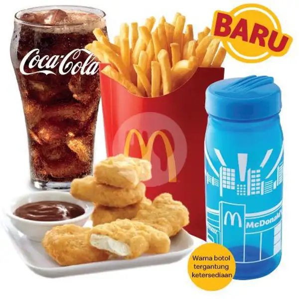 Paket Hemat McNuggets 6pcs, Lrg + Colorful Bottle | McDonald's, Muara Karang